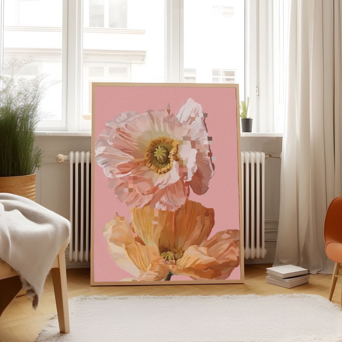 'Pink Icelandic Poppies' - Art Print